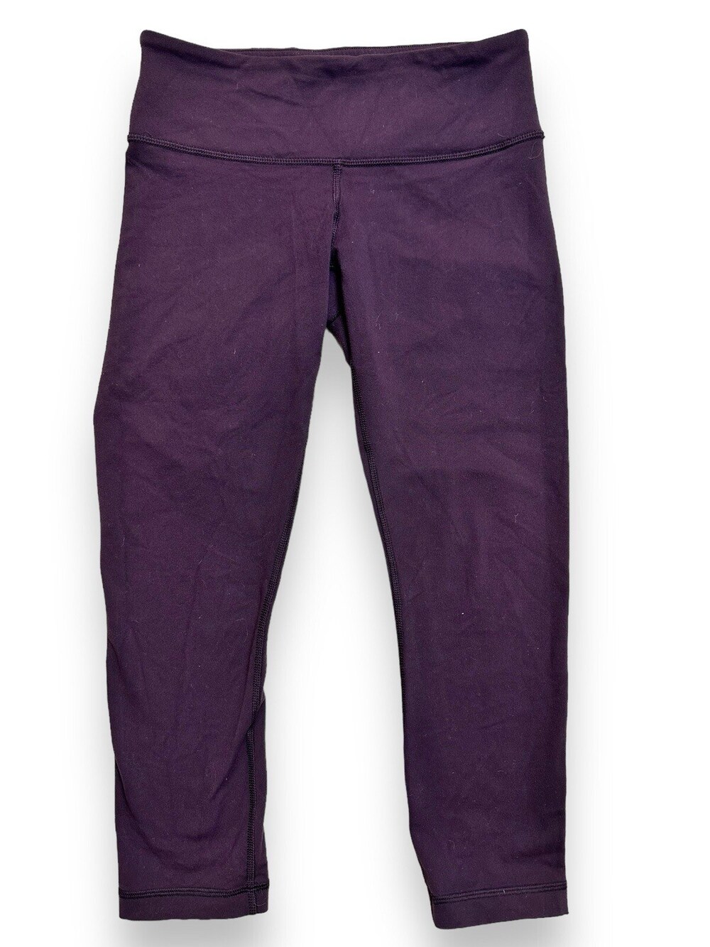 Lululemon High Times Pant Leggings Women's 4 Black Cherry Purple Cropped Luon